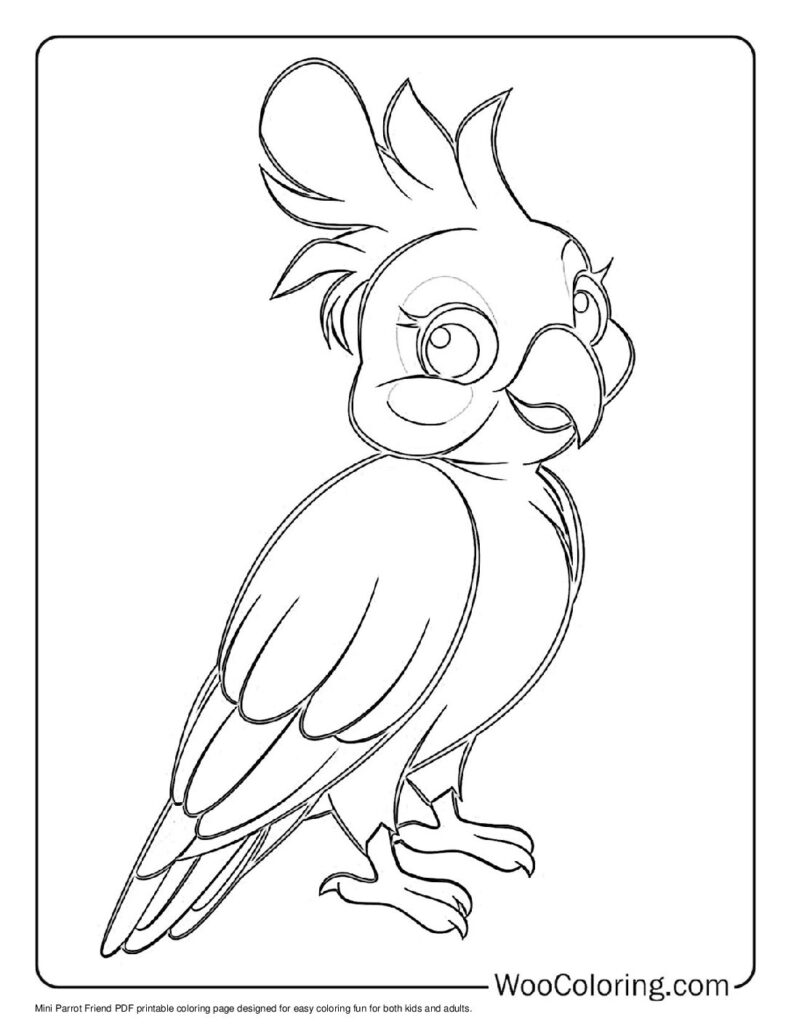 100  Parrot coloring pages  Free PDF To Print  - 38