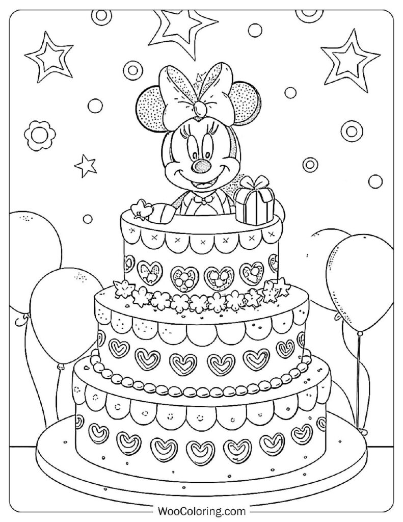 36 Cake Coloring Pages  Free PDF To Print  - 20