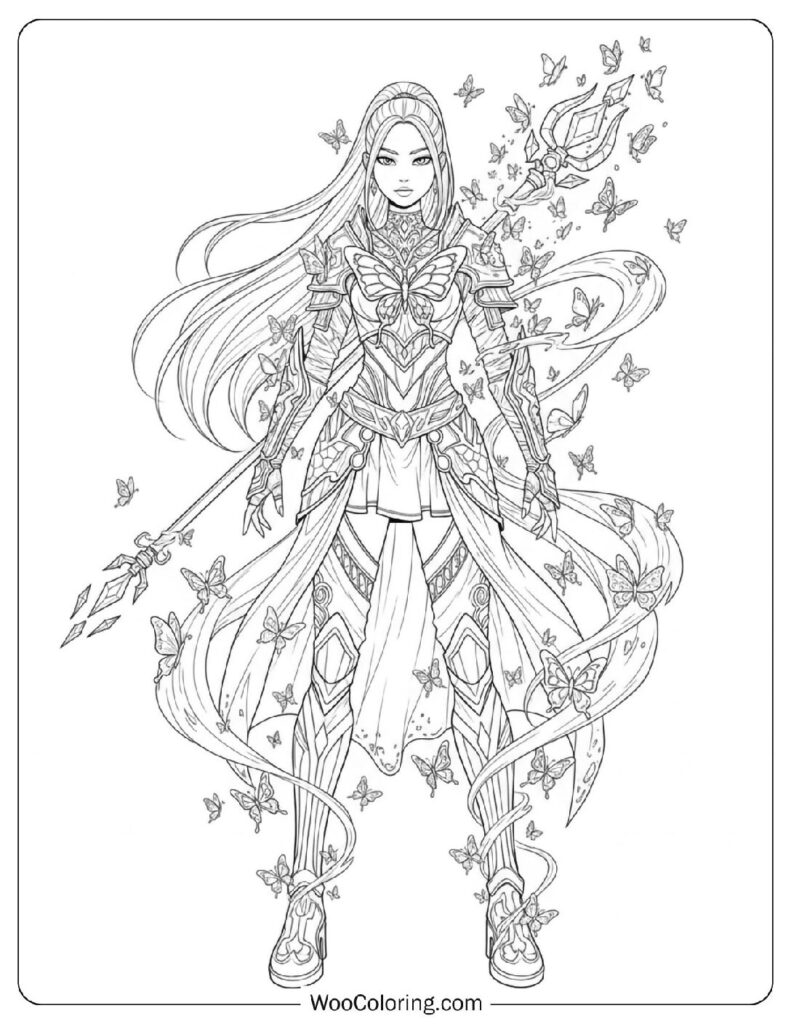 Mira undergoing a magical transformation before the final act