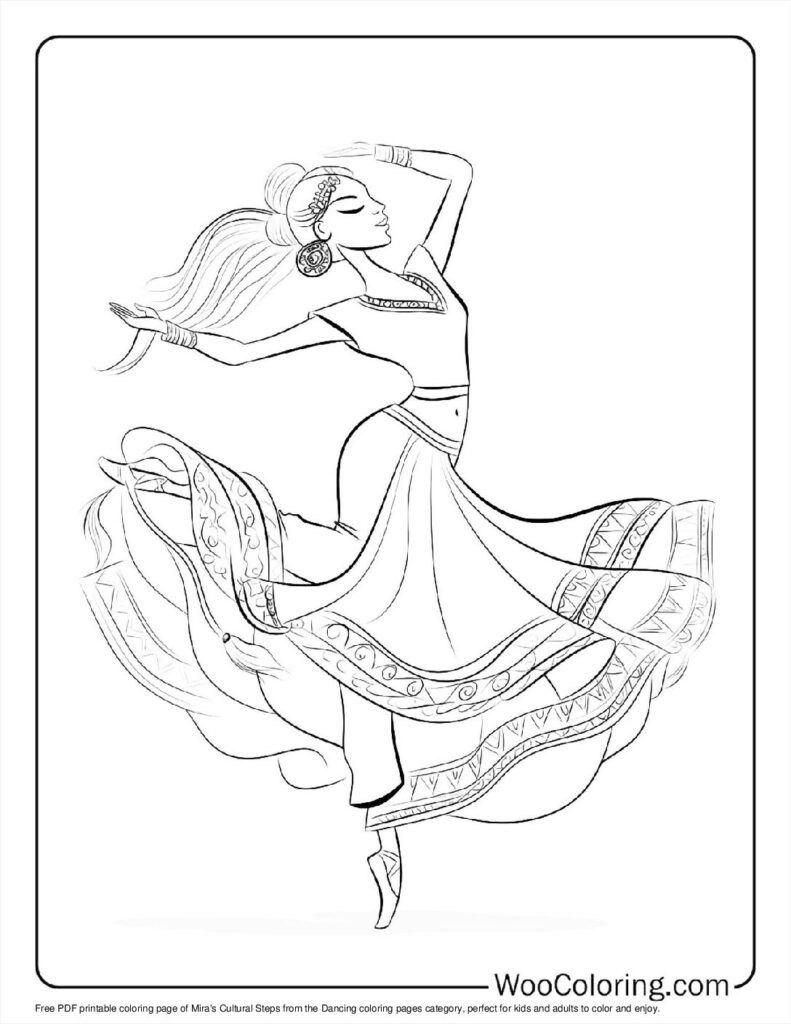 100  Dancing coloring pages  Free PDF To Print  - 40