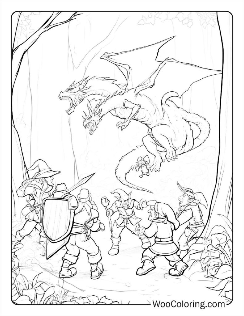 100 Dungeons Dragons coloring pages Free PDF To Print - 2