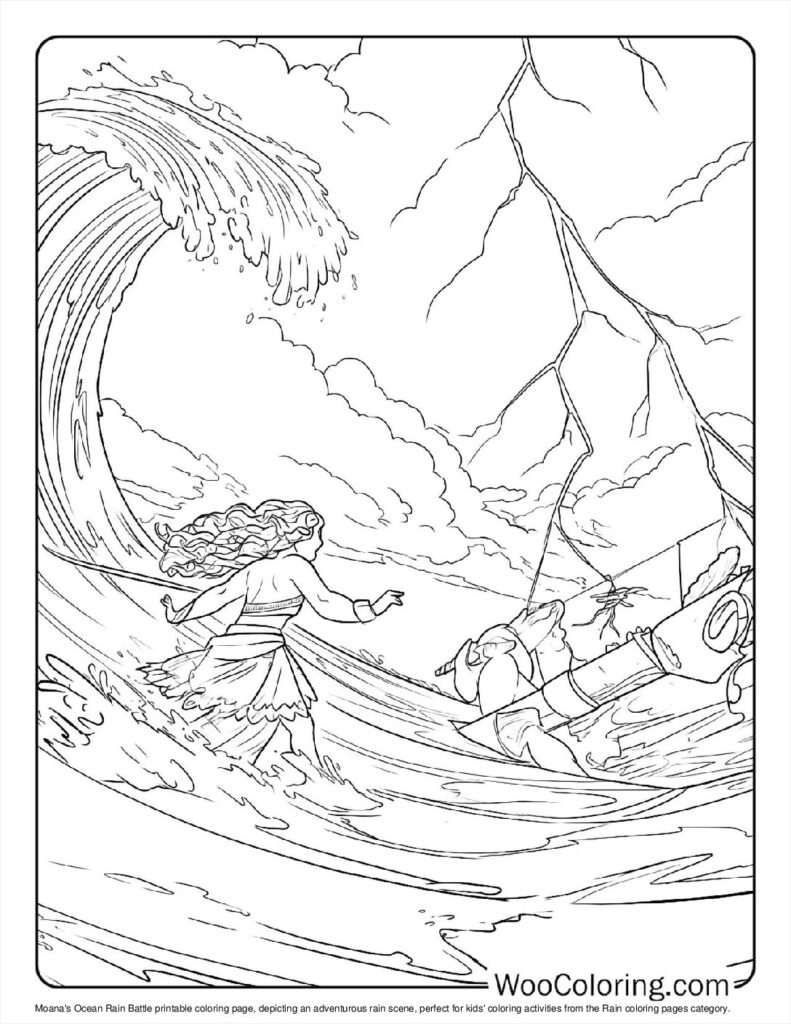 100  Rain coloring pages  Free PDF To Print  - 42