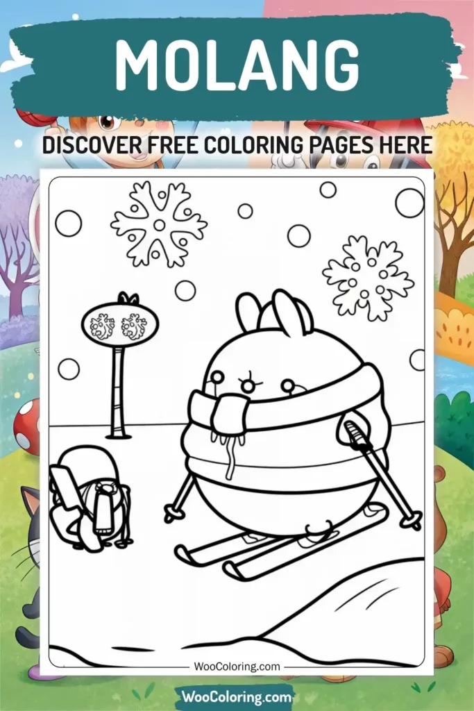 Molang coloring pages designs from TV Show