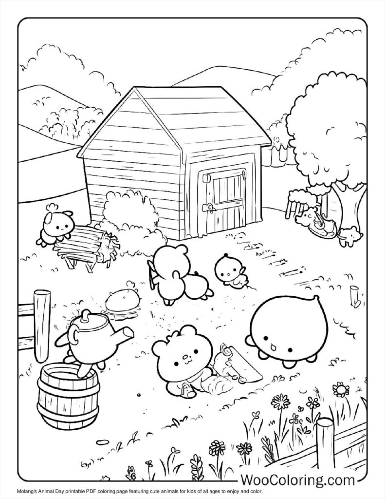 100  Molang coloring pages  Free PDF To Print  - 49