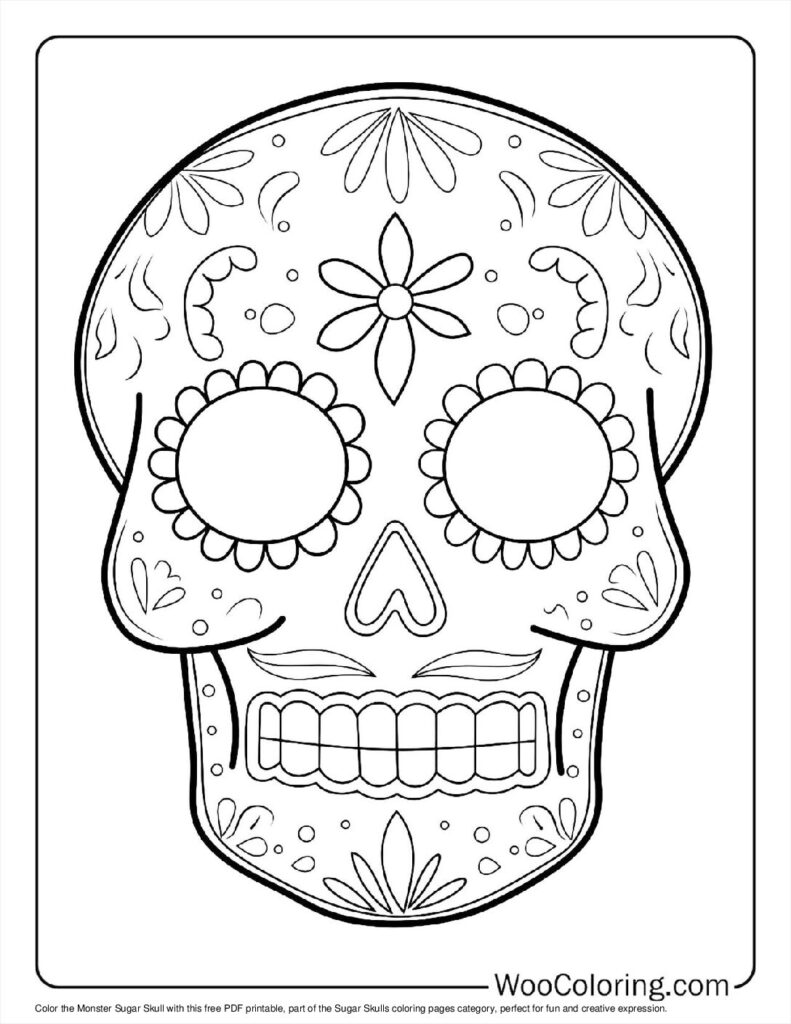 100  Sugar Skulls coloring pages  Free PDF To Print  - 32