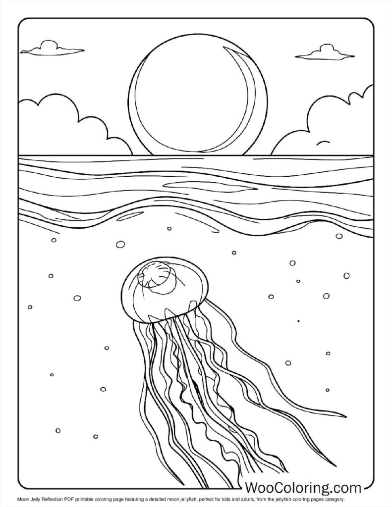 100  Jellyfish coloring pages  Free PDF To Print  - 81