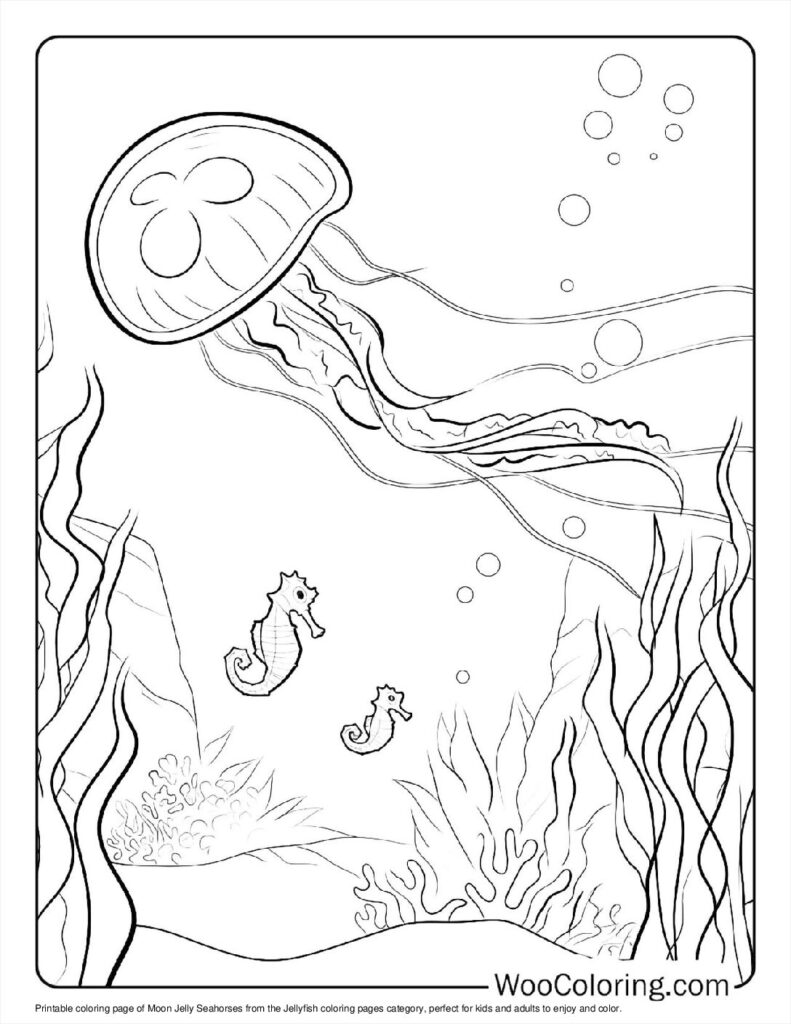 100  Jellyfish coloring pages  Free PDF To Print  - 35