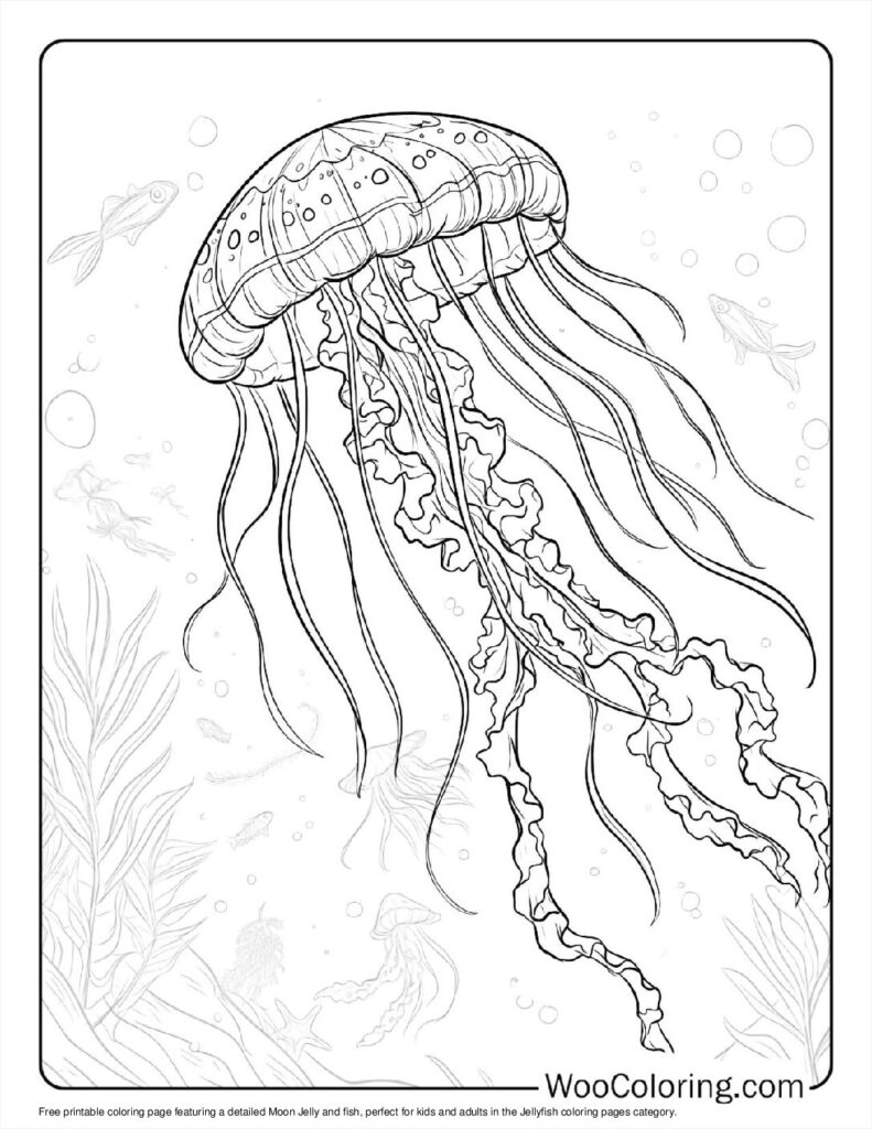 100  Jellyfish coloring pages  Free PDF To Print  - 94