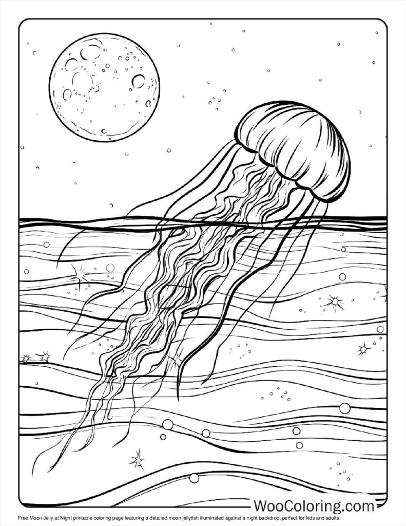 100  Jellyfish coloring pages  Free PDF To Print  - 67