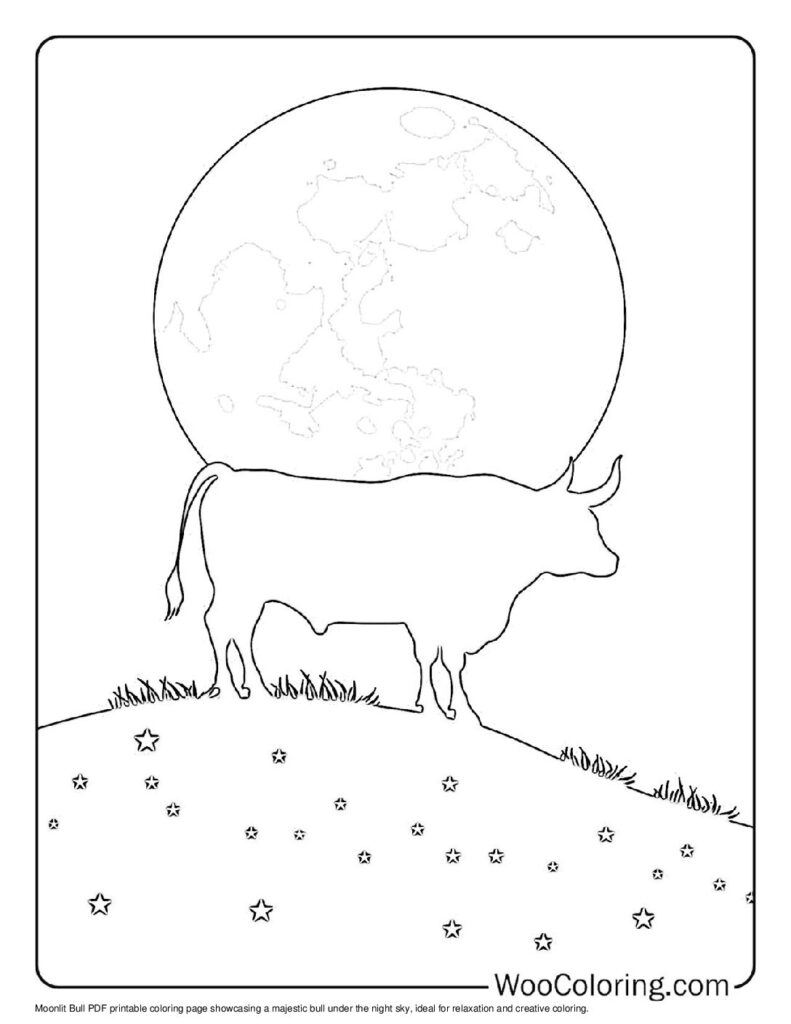 100  Bull coloring pages  Free PDF To Print  - 57