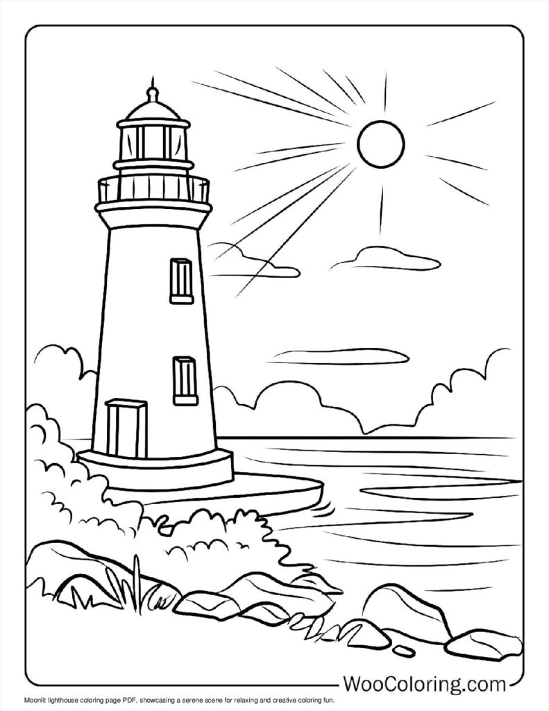 100 Lighthouse coloring pages Free PDF To Print - 88