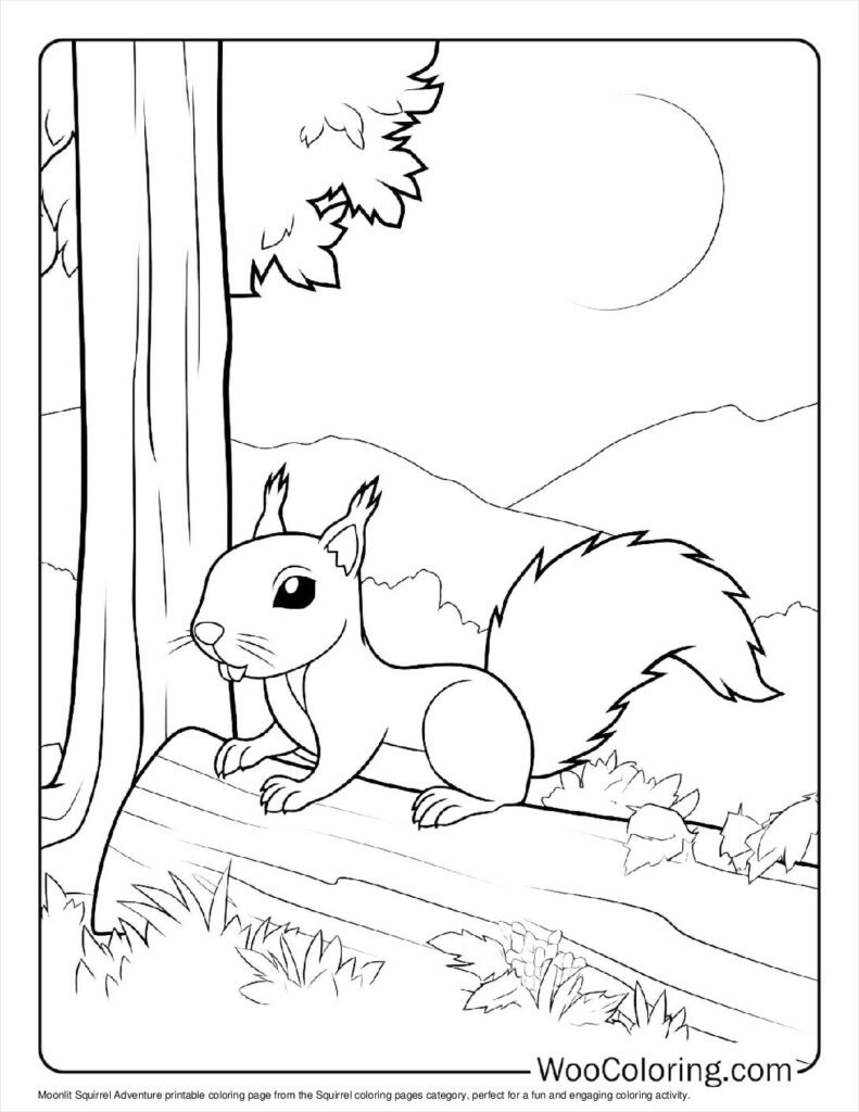 100  Squirrel coloring pages  Free PDF To Print  - 64