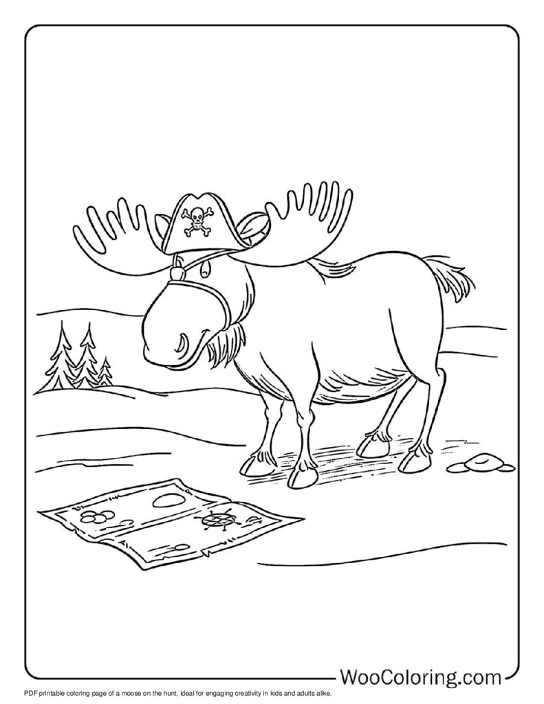 100  Moose coloring pages  Free PDF To Print  - 81