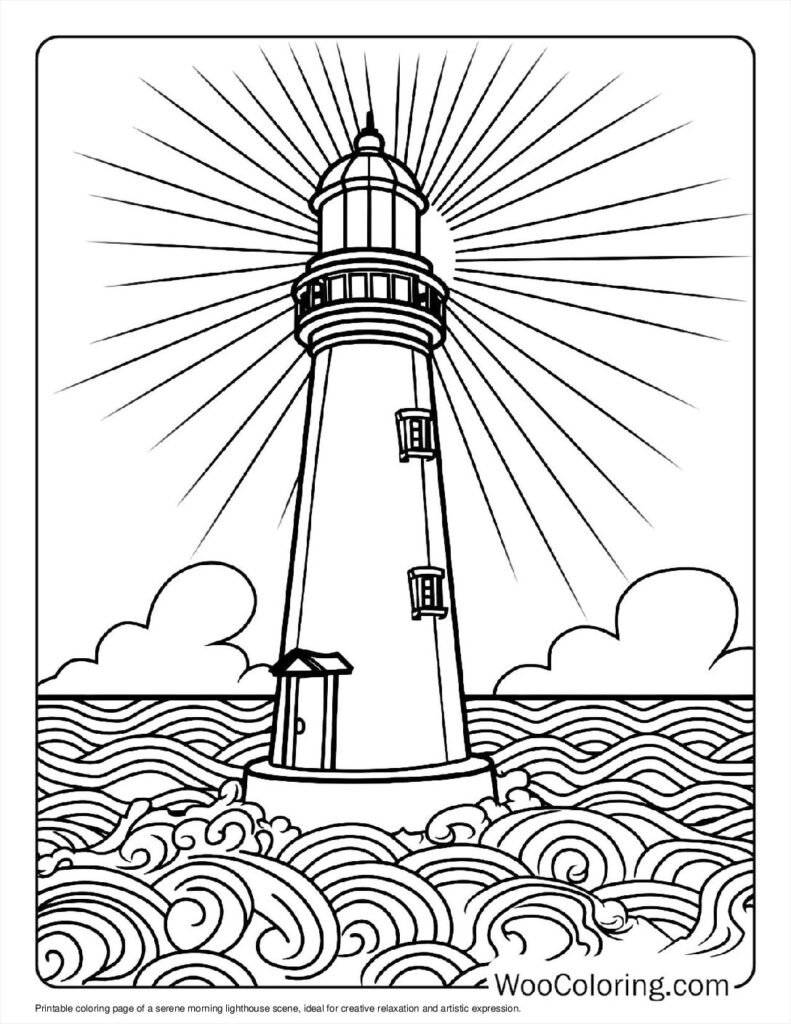 100 Lighthouse coloring pages Free PDF To Print - 94