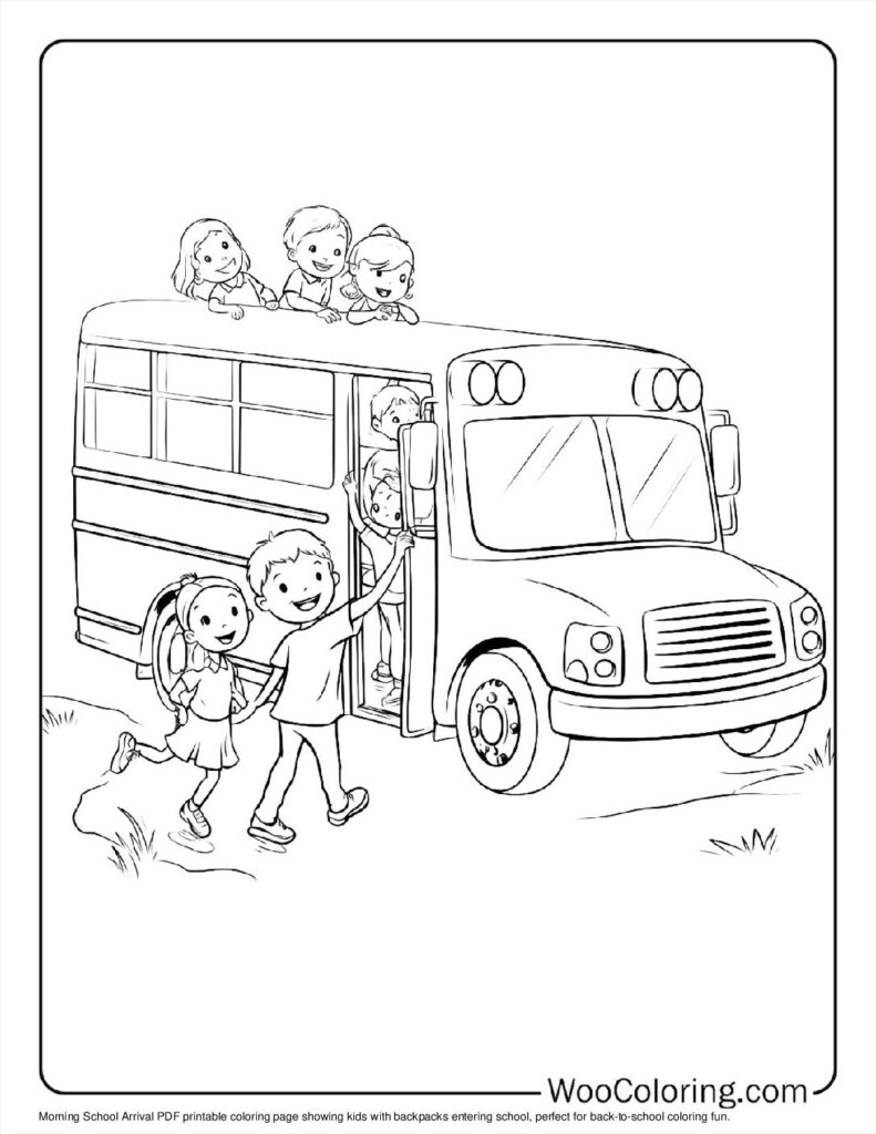 100  School Bus coloring pages  Free PDF To Print  - 90