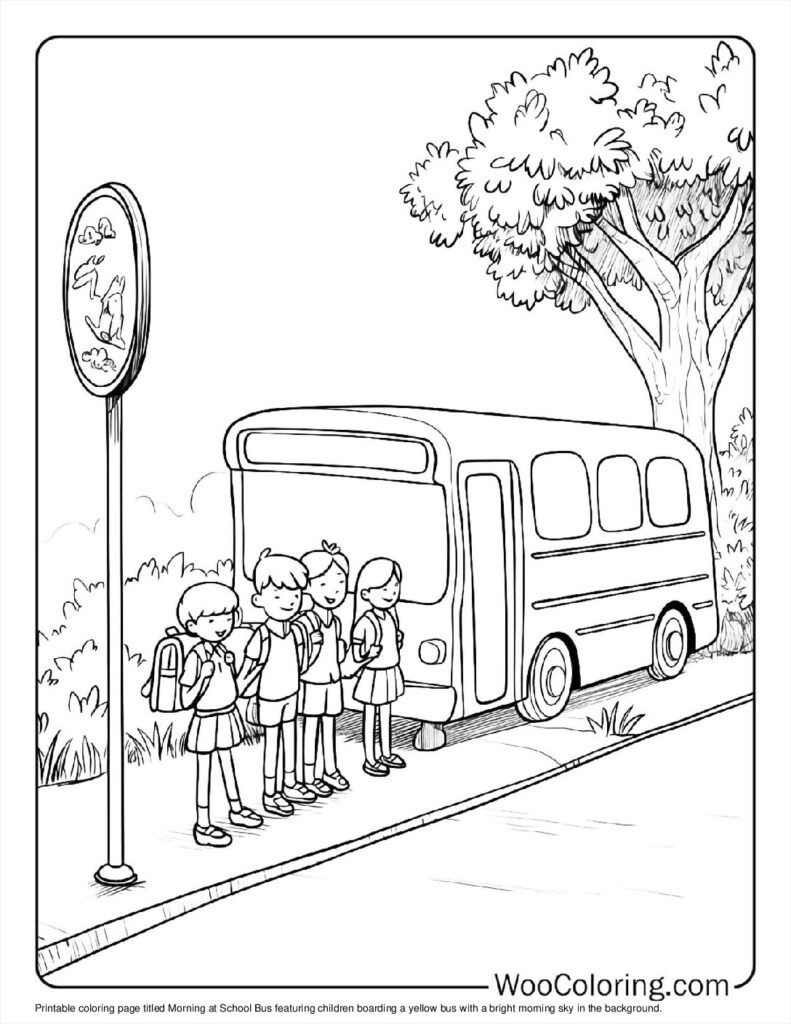 100  School Bus coloring pages  Free PDF To Print  - 32