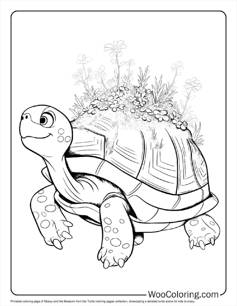100  Turtle coloring pages  Free PDF To Print  - 68