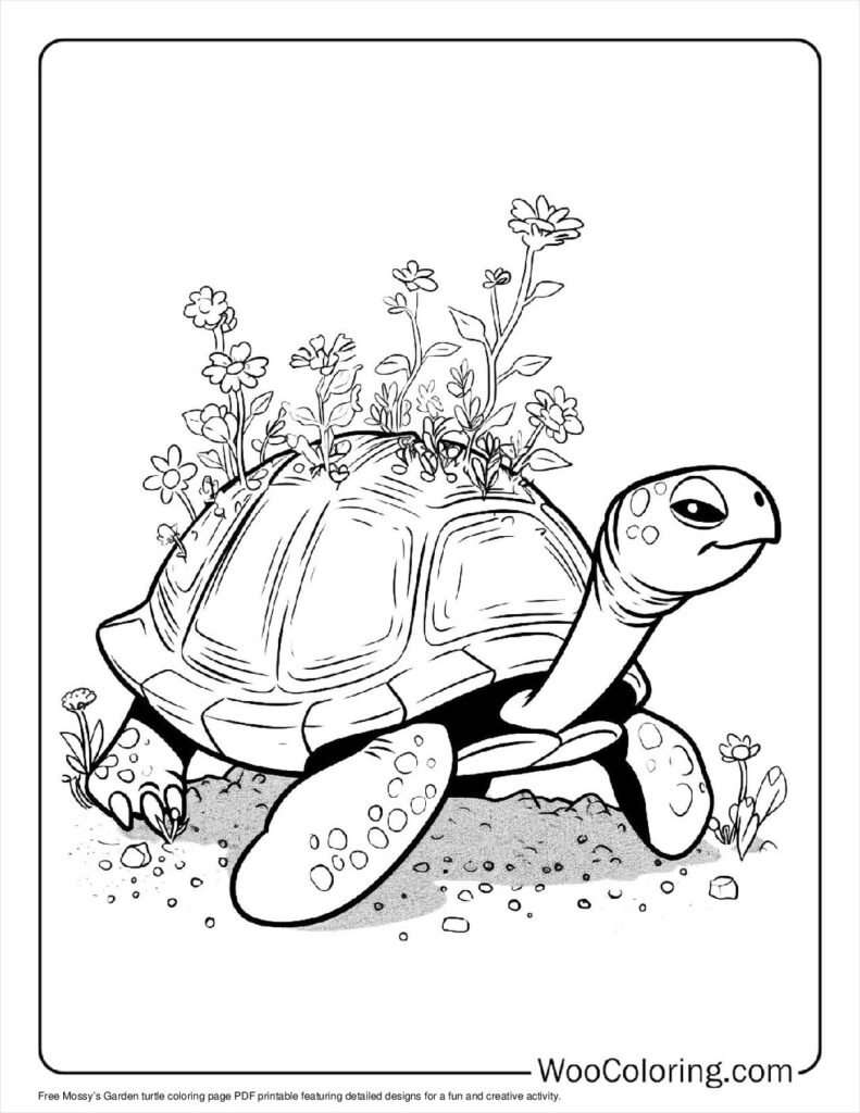 100  Turtle coloring pages  Free PDF To Print  - 53