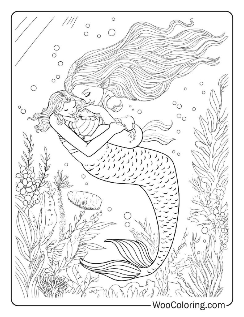 100  Mermaid coloring pages  Free PDF To Print  - 2