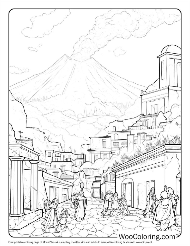 100  Volcano coloring pages  Free PDF To Print  - 96
