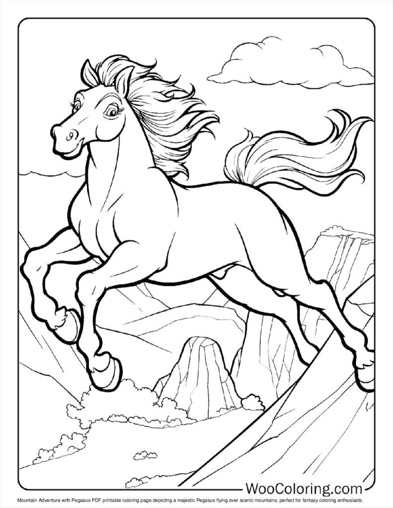 100  Pegasus coloring pages  Free PDF To Print  - 6