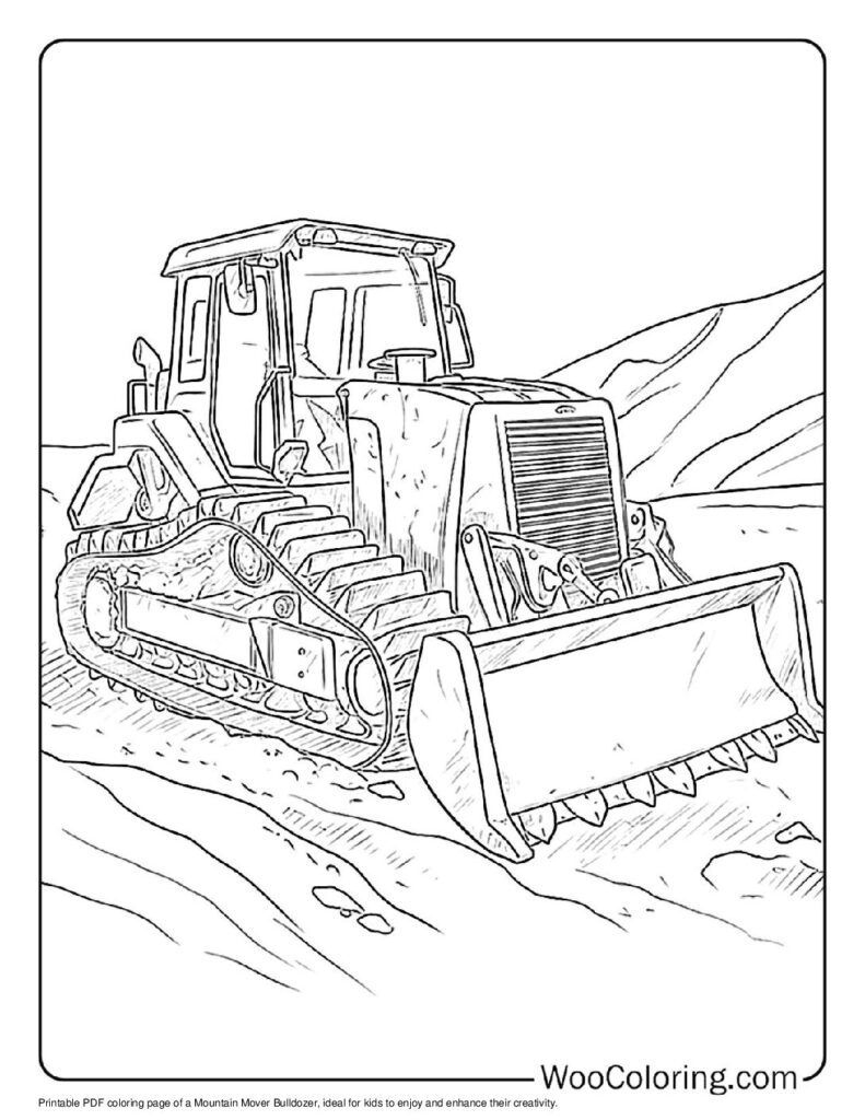 100  Bulldozer coloring pages  Free PDF To Print  - 81