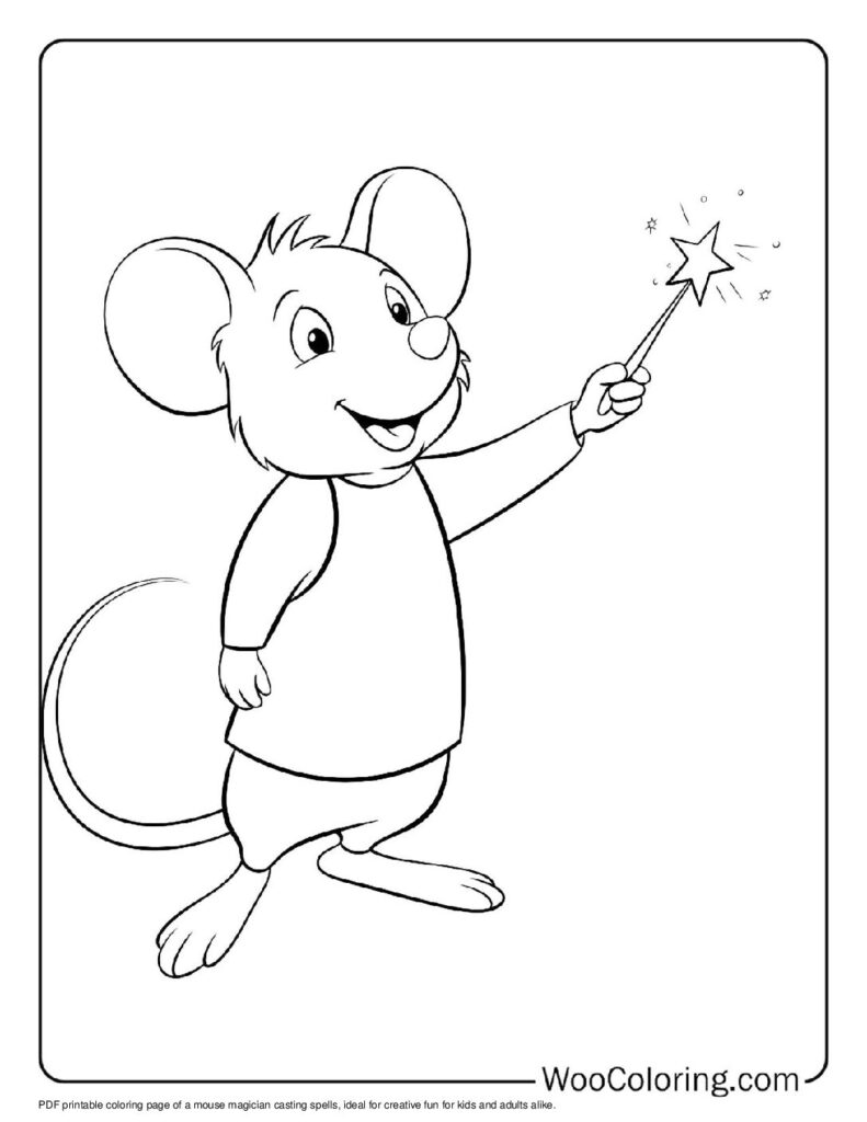 100  Mouse coloring pages  Free PDF To Print  - 78