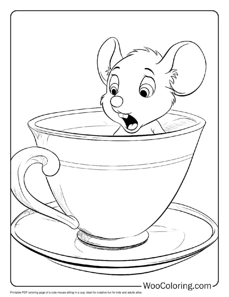 100  Mouse coloring pages  Free PDF To Print  - 46