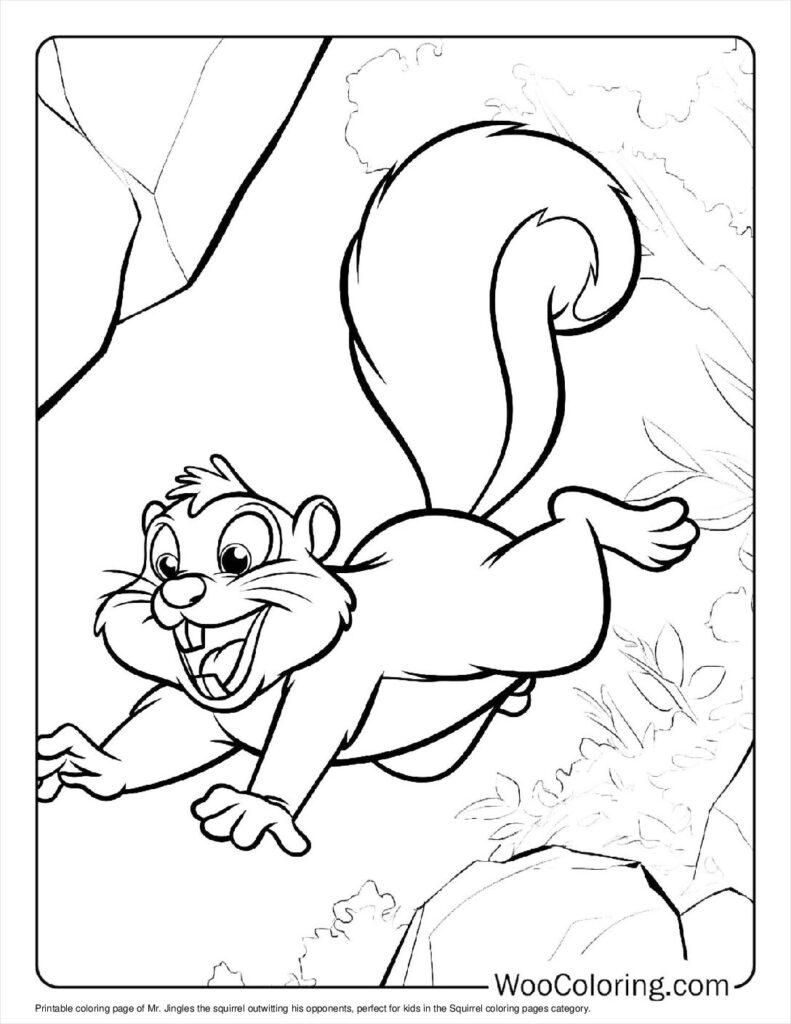 100  Squirrel coloring pages  Free PDF To Print  - 64
