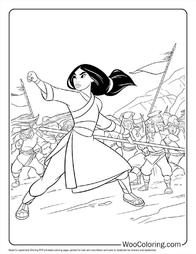 Mulan's Leadership Shining To Color