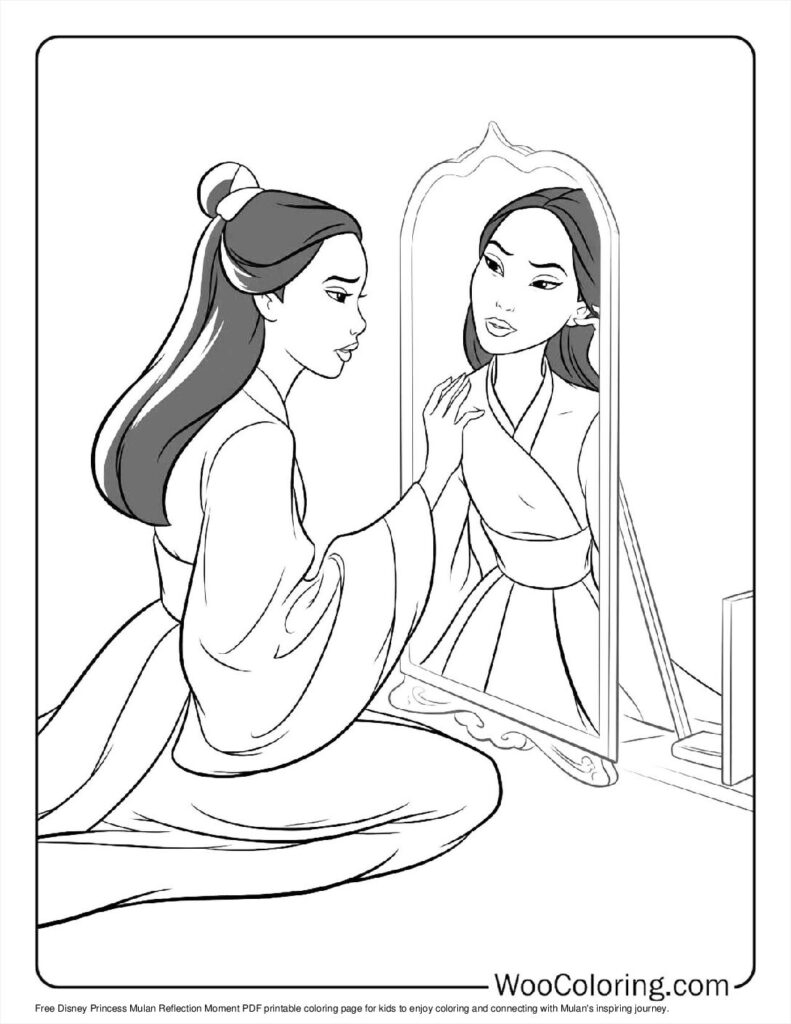 Mulan's Reflection Moment