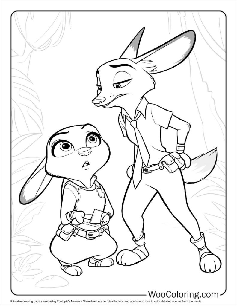 100  Zootopia coloring pages  Free PDF To Print  - 38