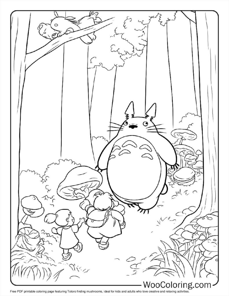 100  Totoro coloring pages  Free PDF To Print  - 17