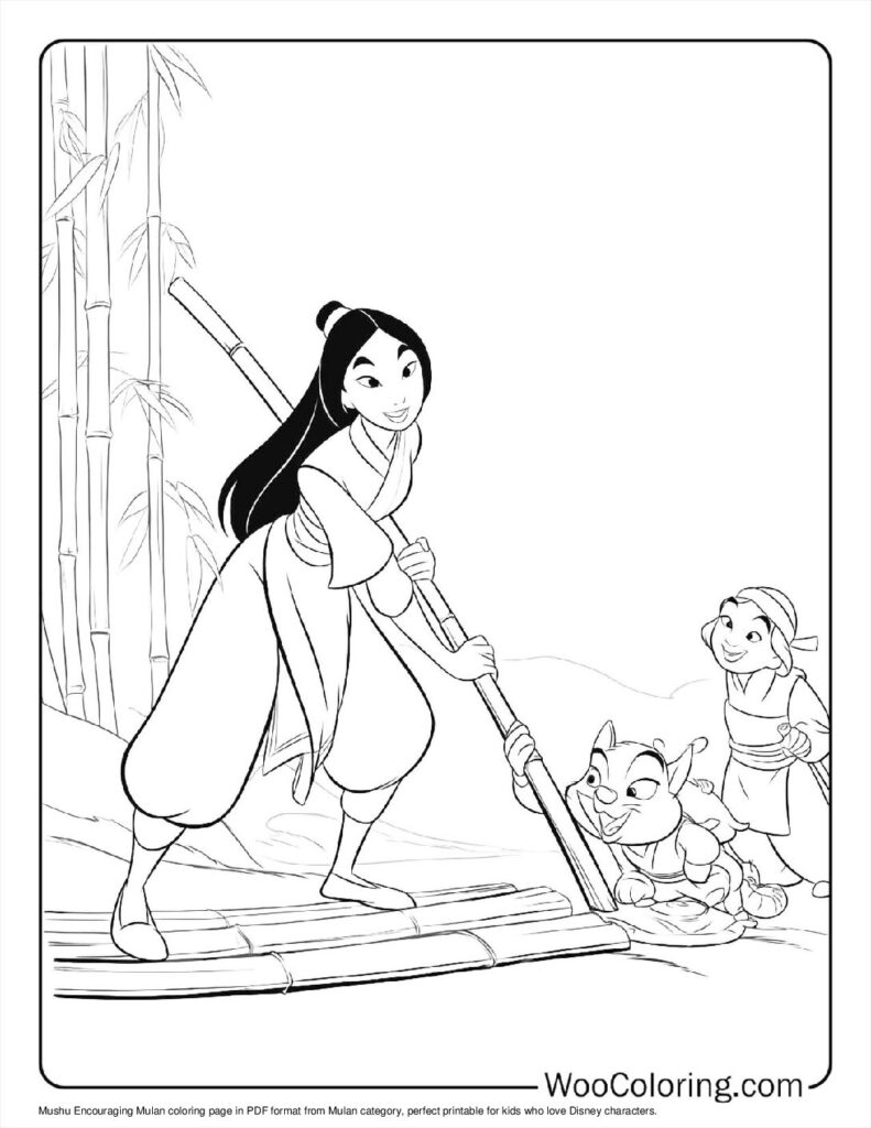 Mushu Encouraging Mulan