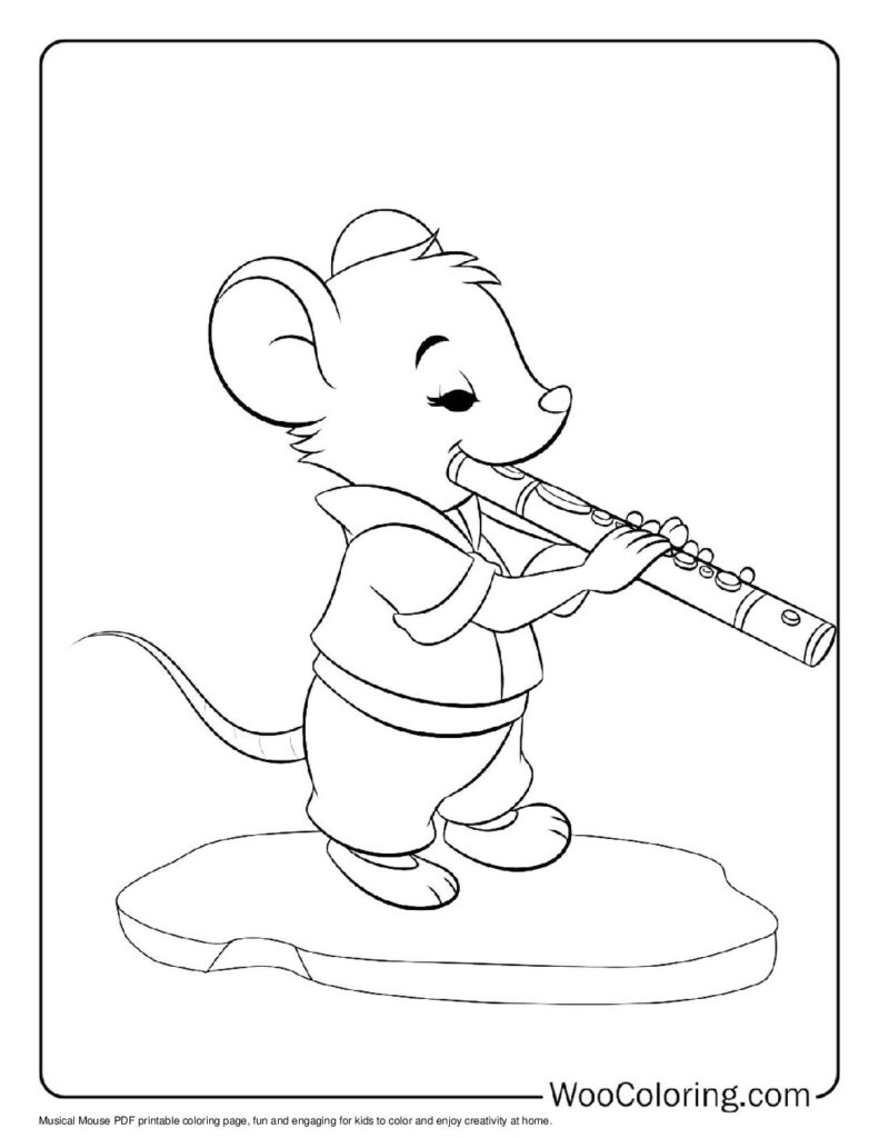 100  Mouse coloring pages  Free PDF To Print  - 94