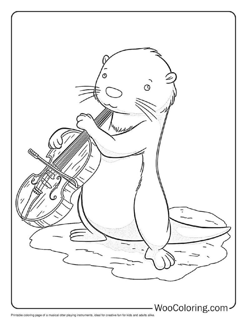 100  Otter coloring pages  Free PDF To Print  - 26