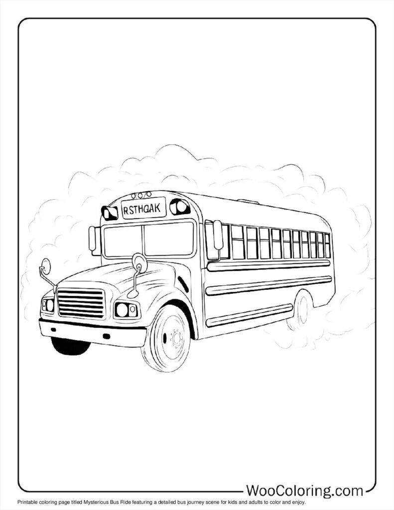 100  School Bus coloring pages  Free PDF To Print  - 26