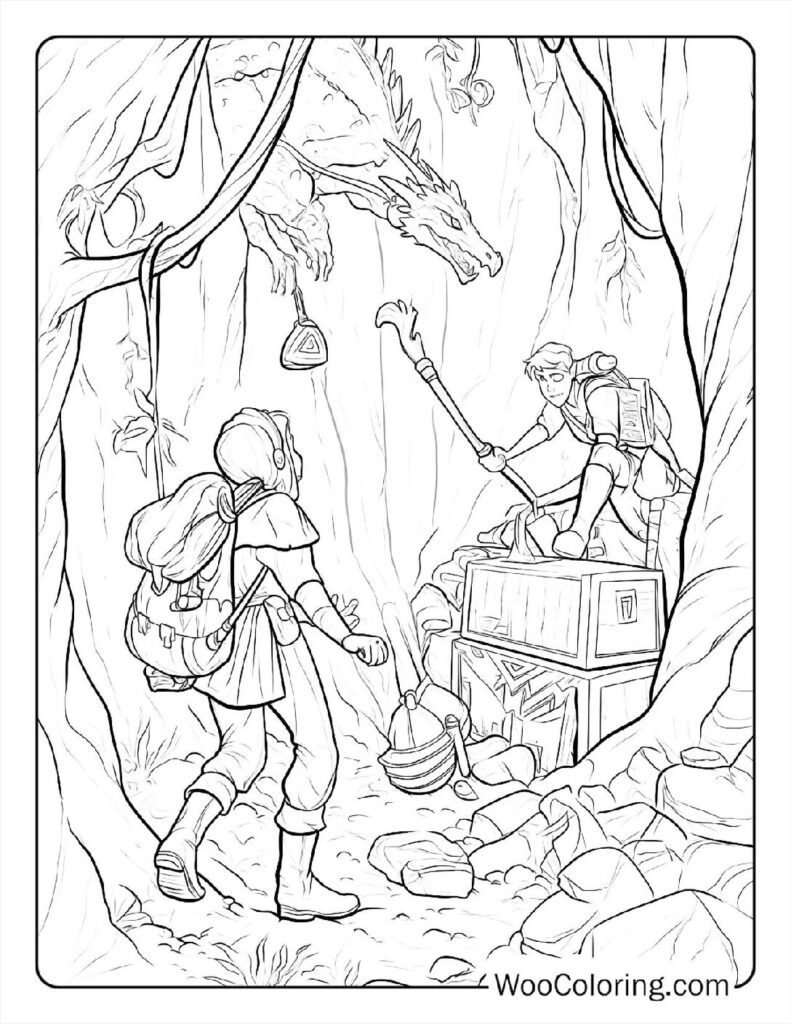 100 Dungeons Dragons coloring pages Free PDF To Print - 47