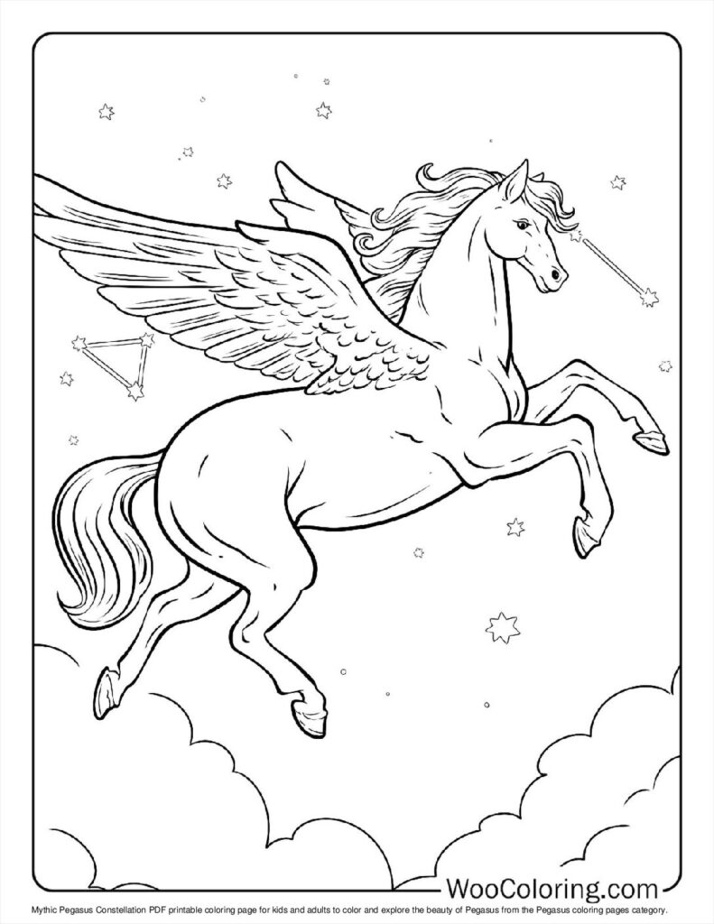100  Pegasus coloring pages  Free PDF To Print  - 26