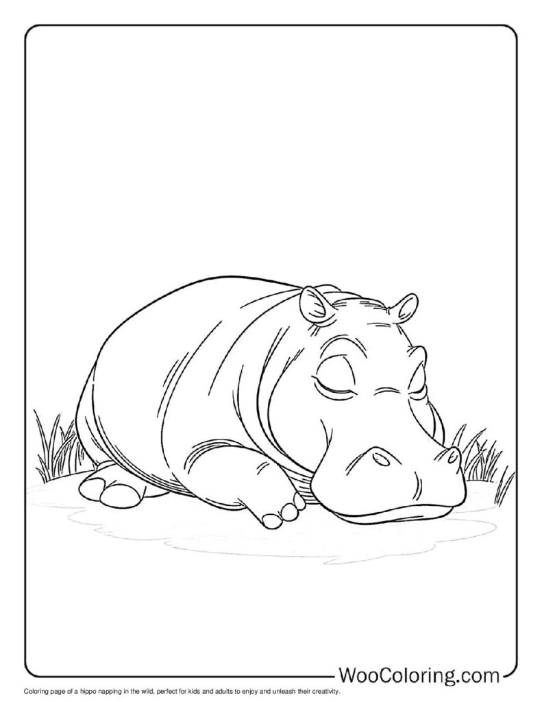 100  Hippo coloring pages  Free PDF To Print  - 92