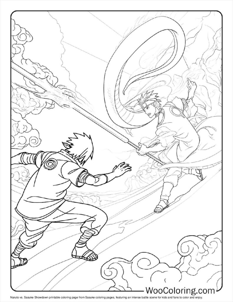 100  Sasuke coloring pages  Free PDF To Print  - 1