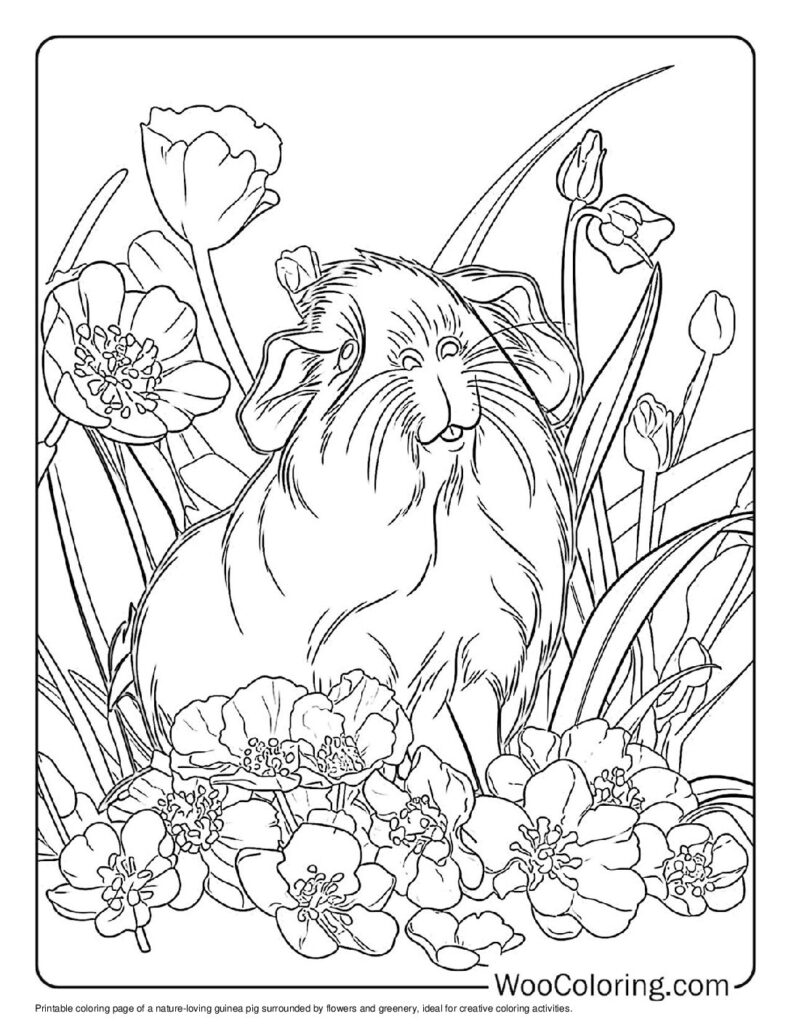 100 Guinea Pig coloring pages Free PDF To Print - 26