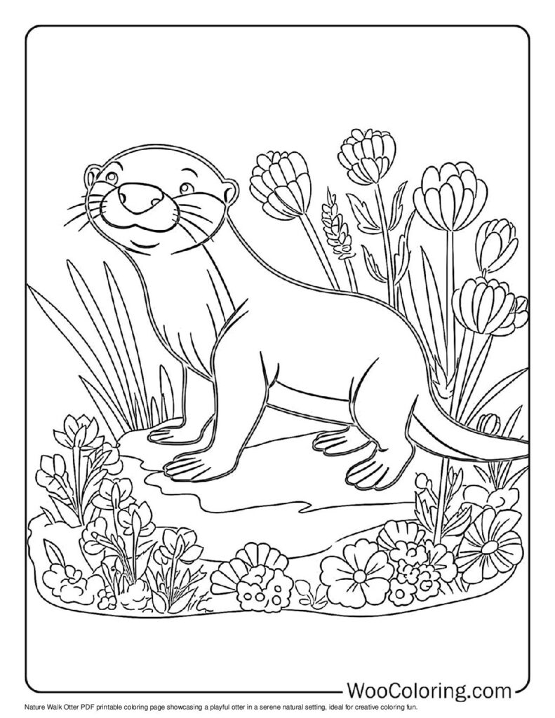 100  Otter coloring pages  Free PDF To Print  - 95
