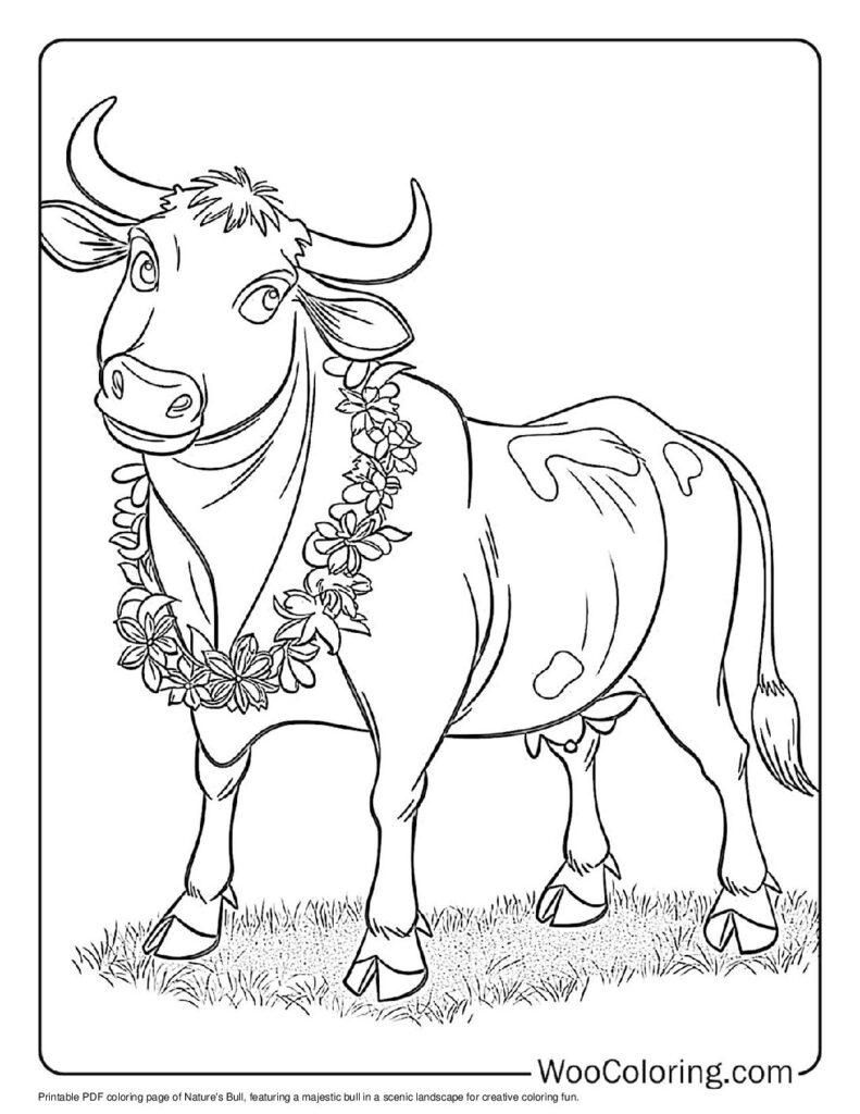 100  Bull coloring pages  Free PDF To Print  - 72