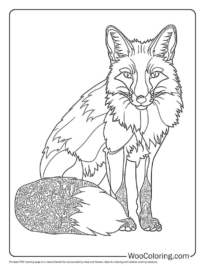 100  Fox coloring pages  Free PDF To Print  - 53