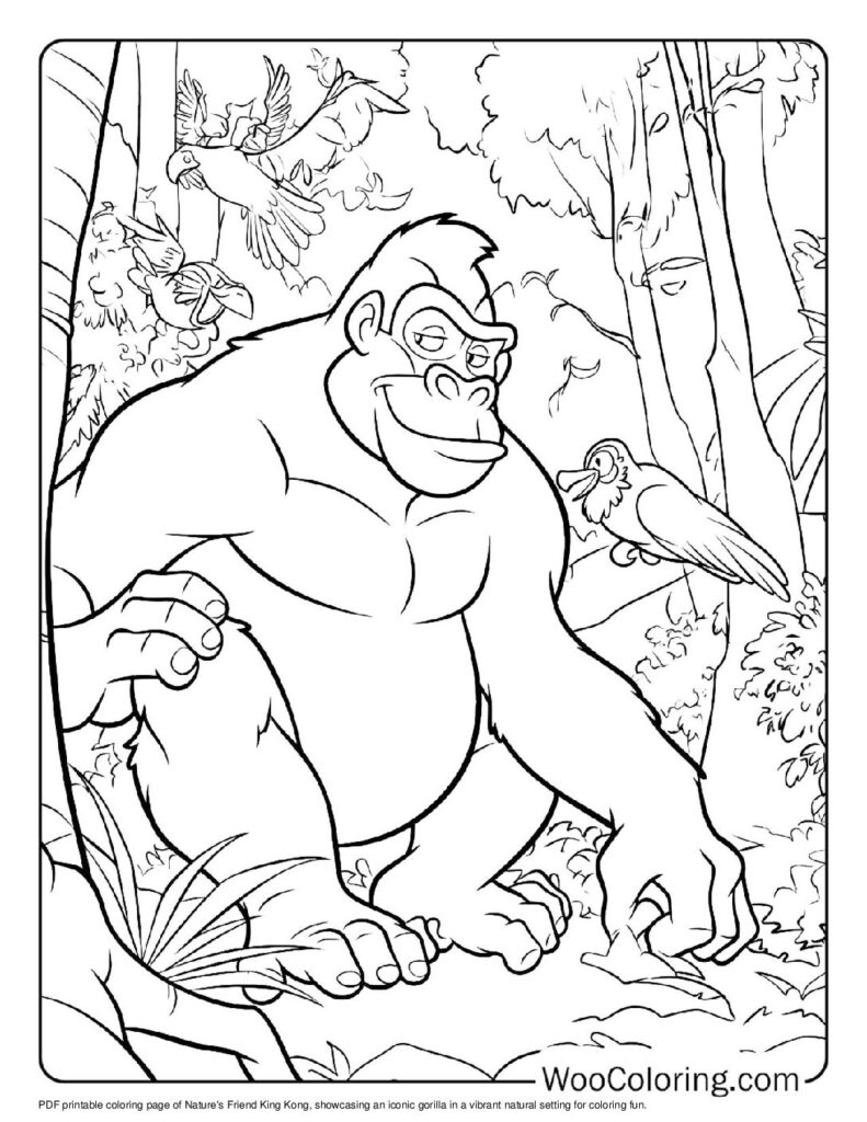 100  King Kong coloring pages  Free PDF To Print  - 58