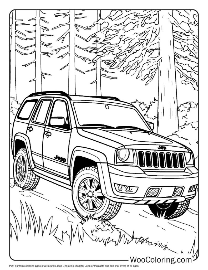 100  Jeep coloring pages  Free PDF To Print  - 4