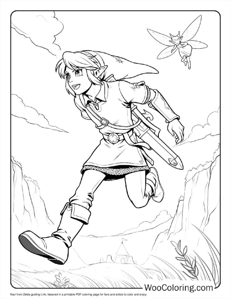 100  Zelda coloring pages  Free PDF To Print  - 76