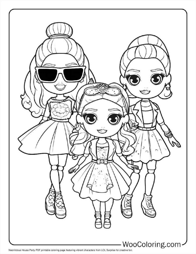 100  LOL Surprise coloring pages  Free PDF To Print  - 20