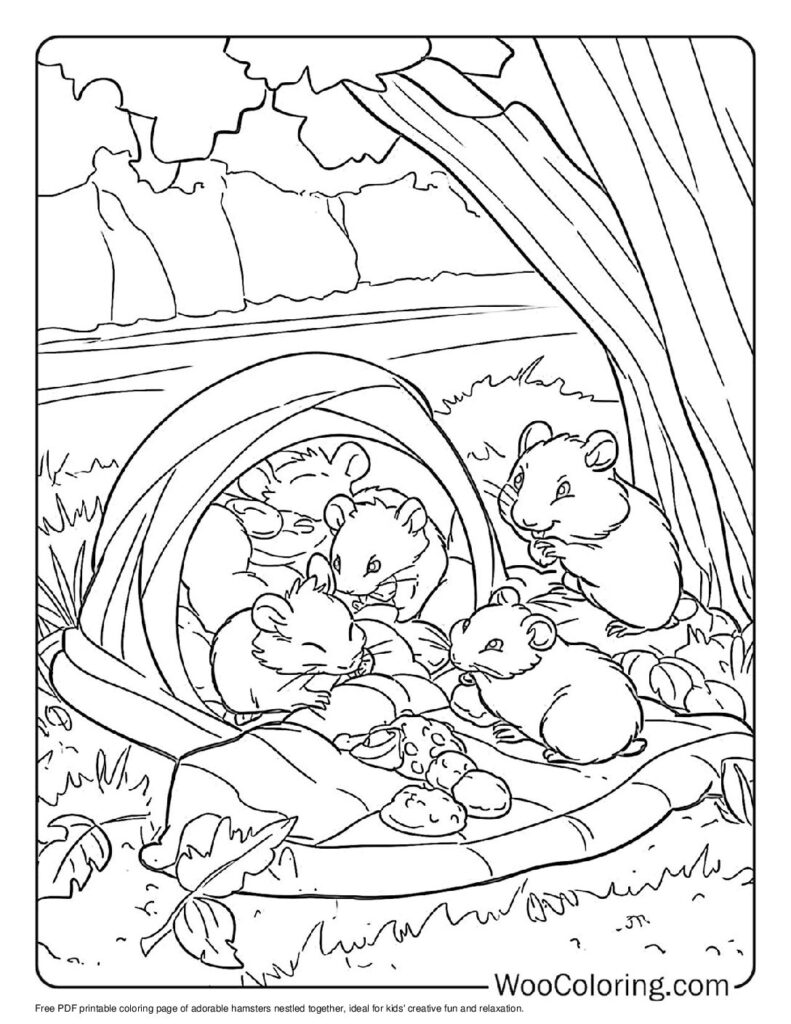 100  Hamster coloring pages  Free PDF To Print  - 26